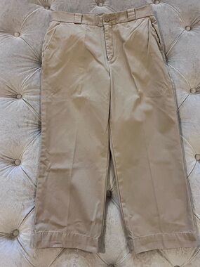 GAP Women's Khaki Wide-Leg Capris -Size 10